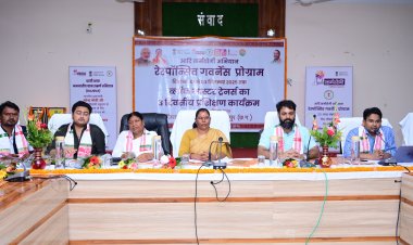 जशपुर में आदि कर्मयोगी अभियान के तहत रेस्पॉन्सिव गवर्नेंस कार्यक्रम के अंतर्गत 3 दिवसीय प्रशिक्षण कार्यक्रम का शुभारंभ     शासन की योजनाओं का लाभ गांव के अंतिम व्यक्ति तक पहुंचाना हम सबकी जिम्मेदारी - गोमती साय