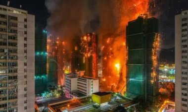 विशाल आवासीय परिसर में भीषण आग! 8 इमारतें आग की चपेट में आई, 44 लोगों की मौत 300 लापता…