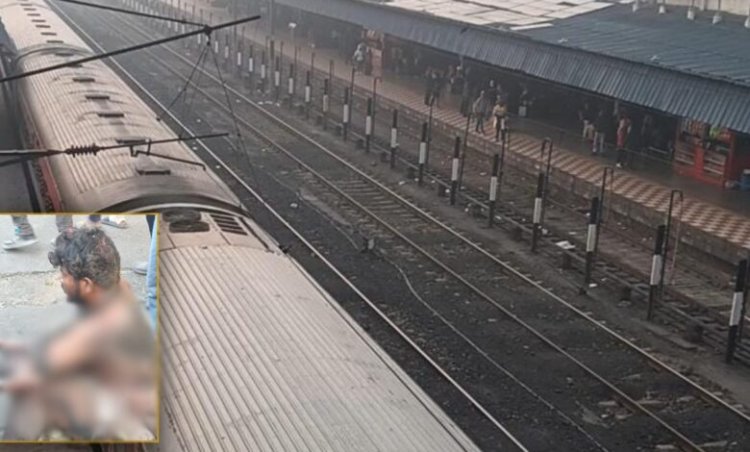 कोरबा रेलवे स्टेशन पर पेंटिंग करते समय कर्मचारी गंभीर रूप से झुलसा