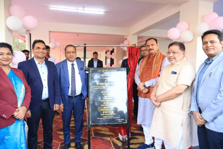 स्वास्थ्य मंत्री ने मेडिकल कॉलेज रायपुर के 120 सीटर छात्रावास का किया उद्घाटन
