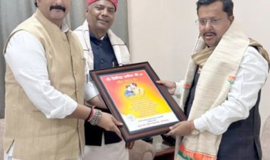 नितिन नबीन से मिले मंत्री कश्यप व प्रवक्ता चिमनानीेे