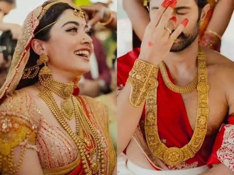 Rashmika Mandanna ने शादी में पहना करोड़ों का सोना, दुल्हन लुक की कीमत जान रह जाएंगे हैरान