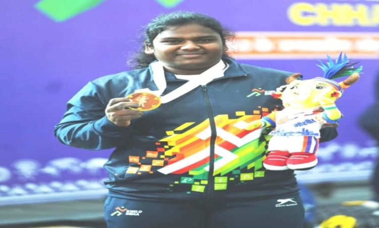 खेलो इंडिया ट्राइबल गेम्स 2026: 86 किग्रा भारोत्तोलन में साक्षी बुरकुले को स्वर्ण, रिशिका को रजत