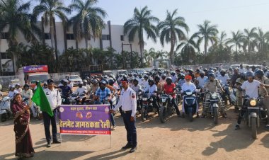 सड़क सुरक्षा के लिए प्रशासन और जनता एक साथ, पत्थलगांव में निकली बाइक रैली