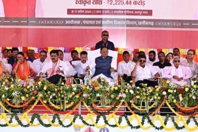 मुख्यमंत्री साय ने 375 अटल डिजिटल सुविधा केंद्र भवनों का किया लोकार्पण