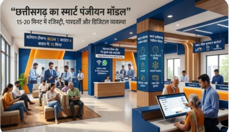 छत्तीसगढ़ का स्मार्ट पंजीयन मॉडल बना सुशासन की नई पहचान, 15 मिनट में हो रही रजिस्ट्री