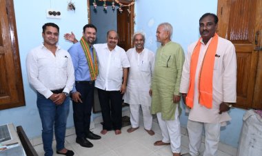 विधायक पुरंदर मिश्रा ने जवाहर नगर मंडल के प्रबुद्धजनों से की मुलाकात