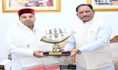 मुख्यमंत्री साय से कर्नाटक के राज्यपाल थावरचंद गहलोत ने की सौजन्य भेंट