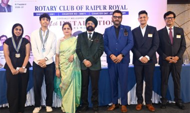 रोटरी क्लब ऑफ रायपुर रॉयल, रोटरेक्ट व इंटरेक्ट क्लब की नई कार्यकारिणी ने ग्रहण किया पदभार
