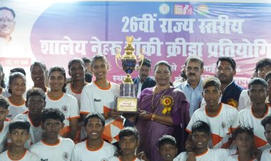 जशपुर में 26वीं राज्य स्तरीय शालेय नेहरू हॉकी क्रीड़ा प्रतियोगिता-2026 का भव्य समापन