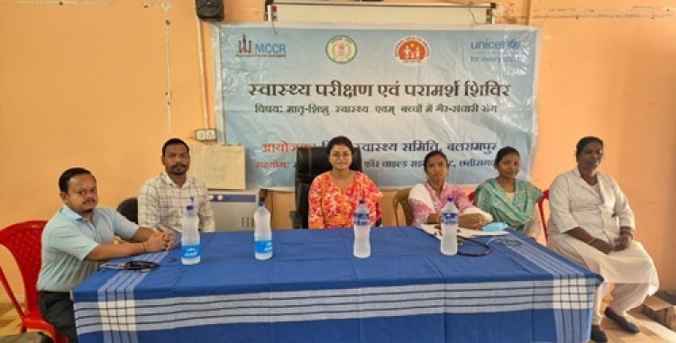 गैर-संचारी रोगों के पहचान अभियान में 200 से अधिक बच्चों की स्वास्थ्य जांच