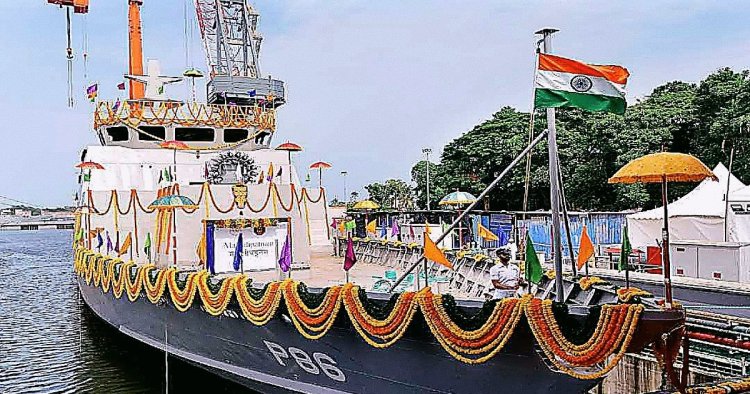 भारतीय नौसेना को मिली नई ताकत, माहे श्रेणी के सातवें पनडुब्बी रोधी युद्धपोत ‘मछलीपटनम’ का शुभारंभ