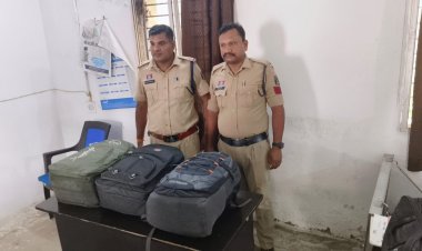 पुलिस के द्वारा पकड़ा गया गांजा सहित टाटा नेक्सों कार मामला पत्थलगांव थाना क्षेत्र अंतर्गत