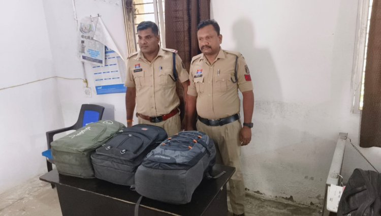 पुलिस के द्वारा पकड़ा गया गांजा सहित टाटा नेक्सों कार मामला पत्थलगांव थाना क्षेत्र अंतर्गत