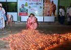 2100 दीपों से जगमगाया विधायक निवास, सेवा संकल्प अभियान की शुरुआत