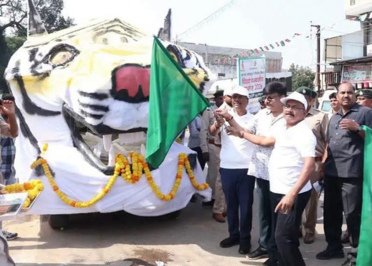 वन्यजीव संरक्षण का संदेश लेकर गांव-गांव पहुंचेगा ‘बाघ रथ’-वन मंत्री  केदार कश्यप ने दिखाई हरी झंडी